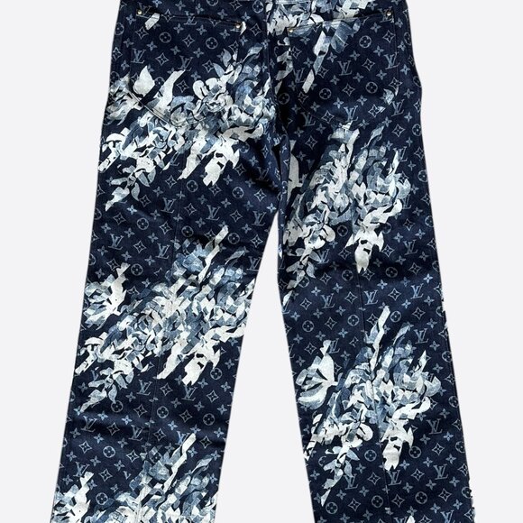 Louis Vuitton Blue Floral Monogram Jeans - Picture 2 of 8